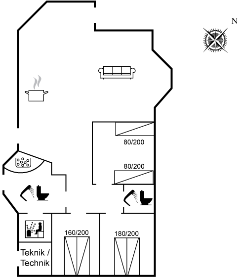Vorschaubild von Ferienhaus AE66 in Nr. Lyngby - Løkken - Nordjütland