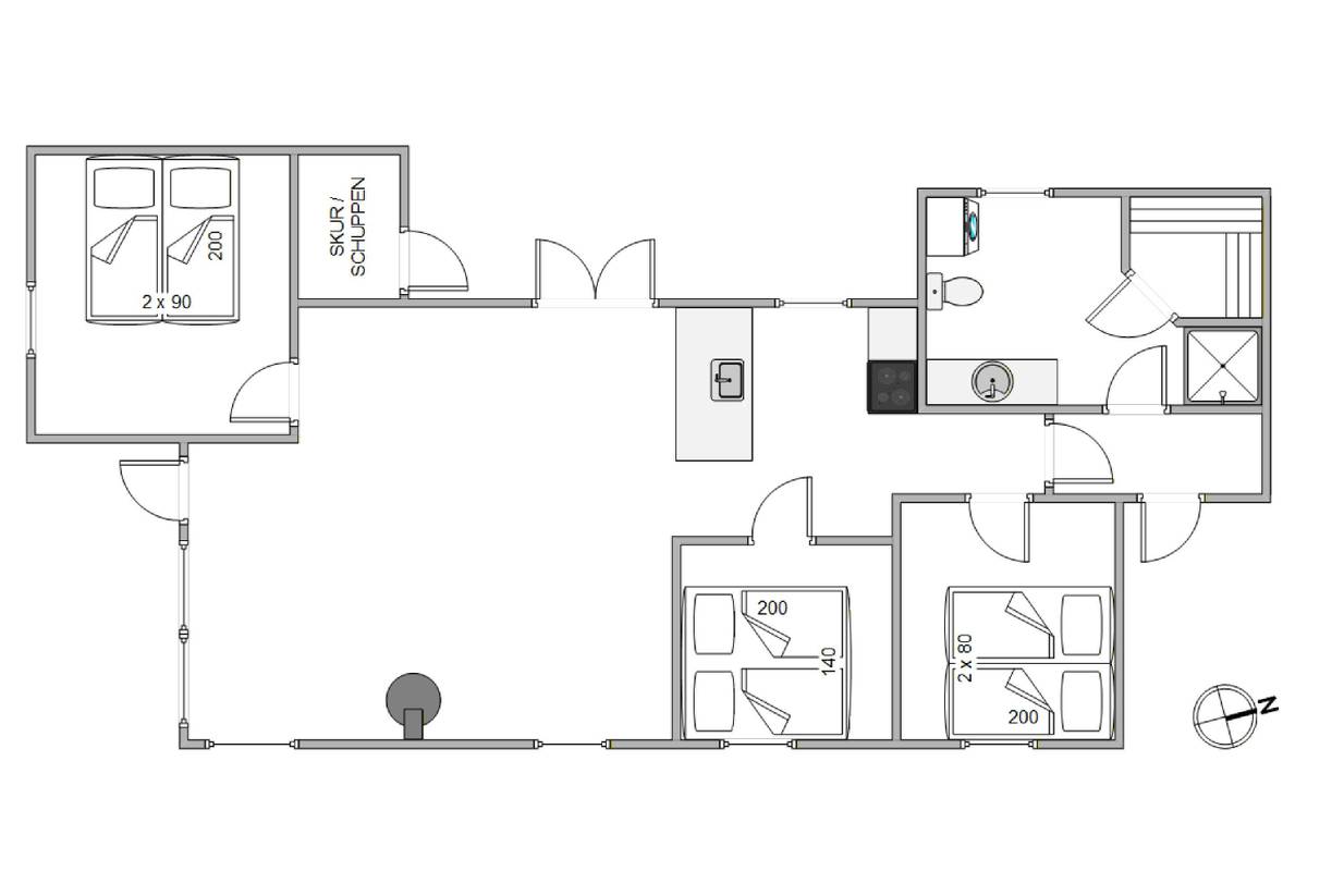 Vorschaubild von Ferienhaus AX89 in Houvig - Søndervig - Westjütland