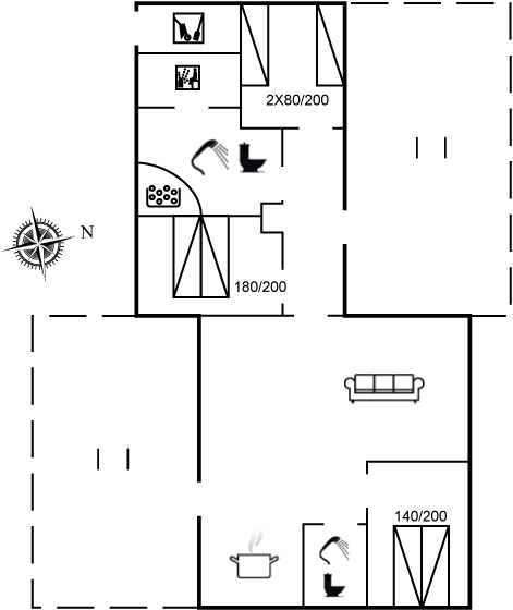 Vorschaubild von Ferienhaus BC60 in Saltum - Blokhus - Nordjütland