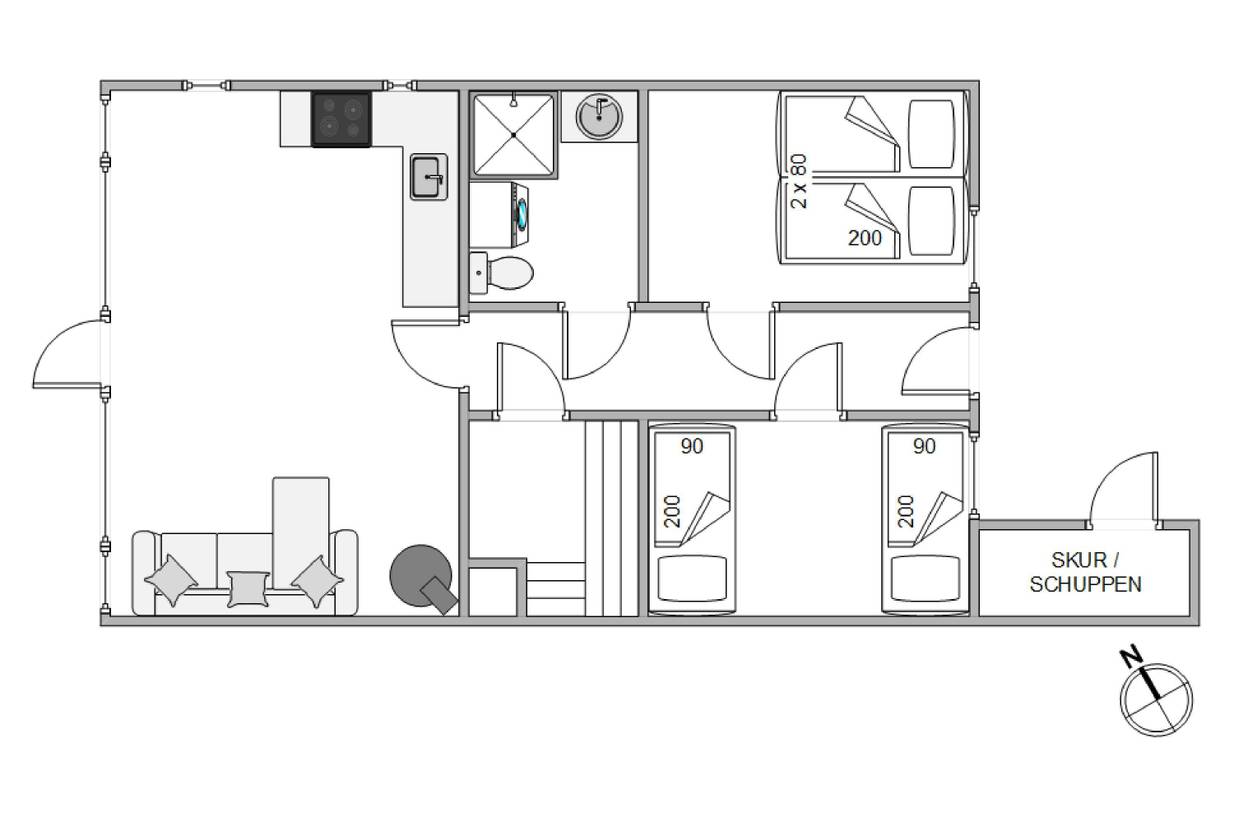 Vorschaubild von Ferienhaus BU57 in Henne Strand - Westjütland
