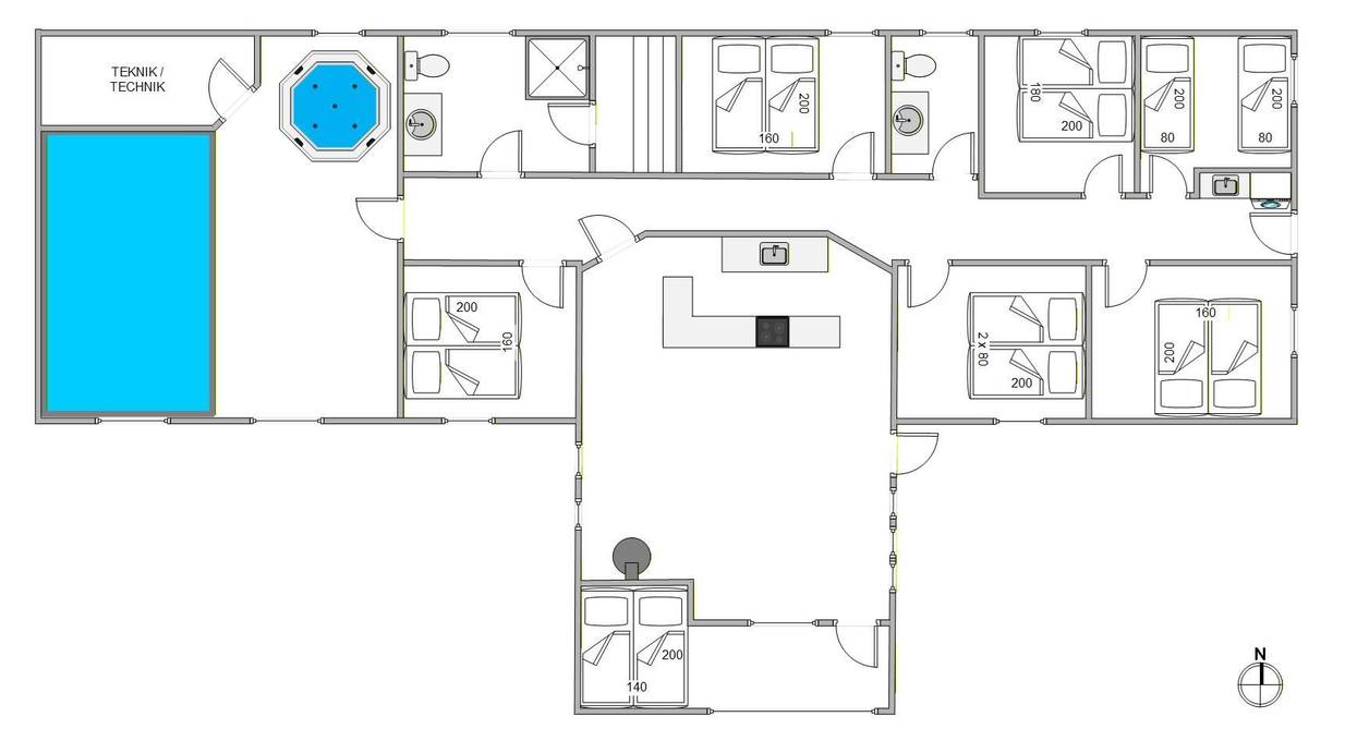 Vorschaubild von Ferienhaus BW62 in Toftum - Rømø