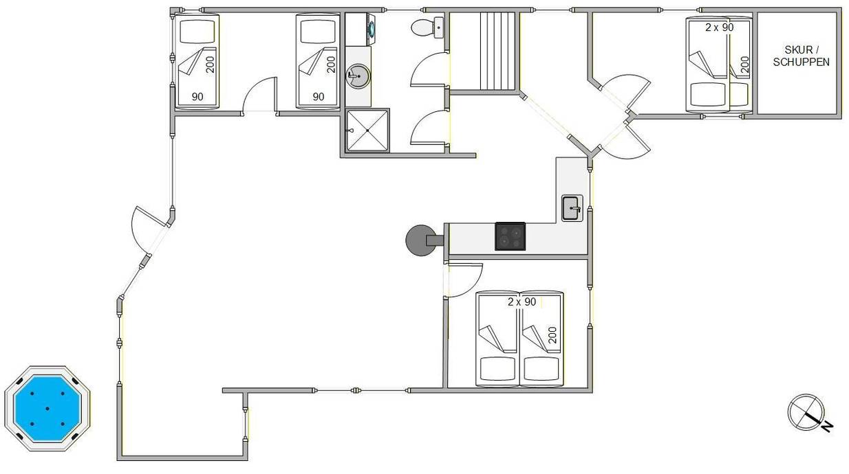 Vorschaubild von Ferienhaus CC98 in Bjerregård - Westjütland