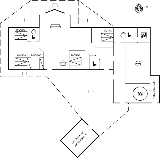 Vorschaubild von Ferienhaus CH09 in Nr. Lyngby - Løkken - Nordjütland
