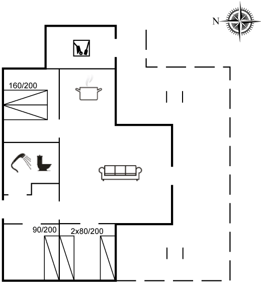 Vorschaubild von Ferienhaus ET63 in Kromose - Rømø