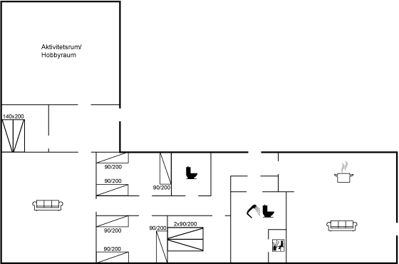 Vorschaubild von Ferienhaus FD96 in Nr. Lyngby - Løkken - Nordjütland