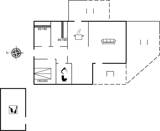 Vorschaubild von Ferienhaus GF48 in Nr. Lyngby - Løkken - Nordjütland