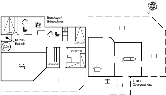 Vorschaubild von Ferienhaus GR78 in Saltum - Blokhus - Nordjütland