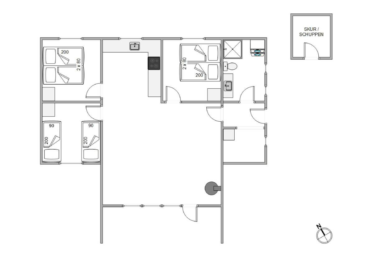 Vorschaubild von Ferienhaus GU82 in Vejers Strand - Westjütland