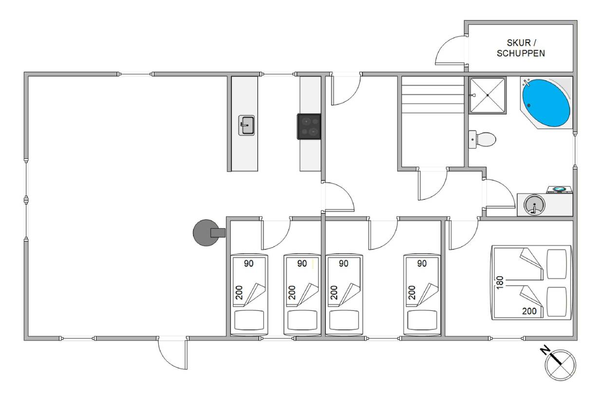 Vorschaubild von Ferienhaus GV21 in Vester Husby - Westjütland