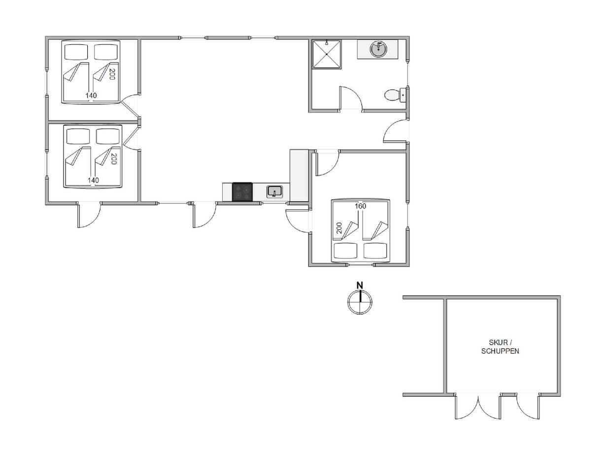 Vorschaubild von Ferienhaus HU26 in Skaven - Westjütland
