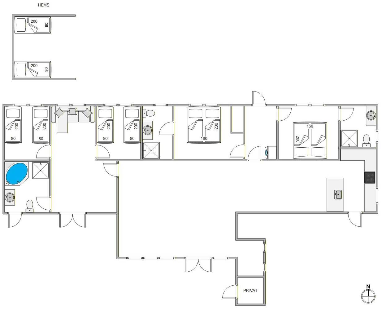 Vorschaubild von Ferienhaus HU54 in Bjerregård - Westjütland