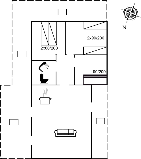 Vorschaubild von Ferienhaus HV57 in Sandkås - Bornholm
