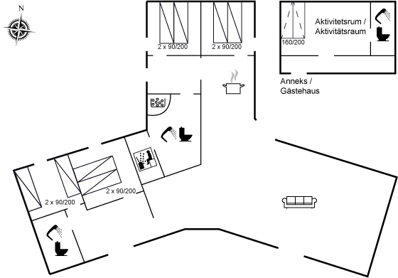 Vorschaubild von Ferienhaus KC78 in Nr. Lyngby - Løkken - Nordjütland