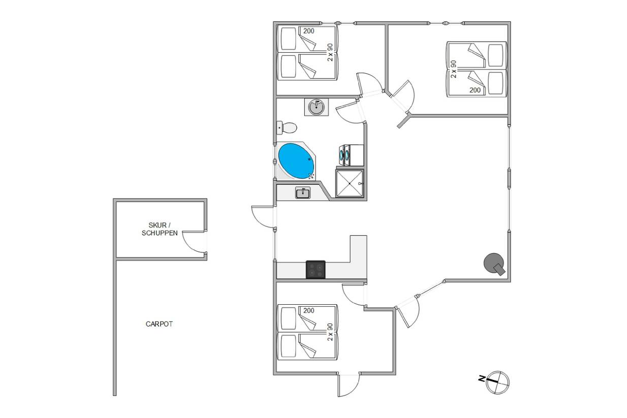 Vorschaubild von Ferienhaus KE74 in Fjand - Westjütland