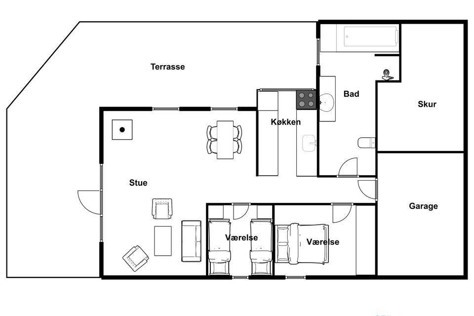Vorschaubild von Ferienhaus KF83 in Blåvand - Westjütland