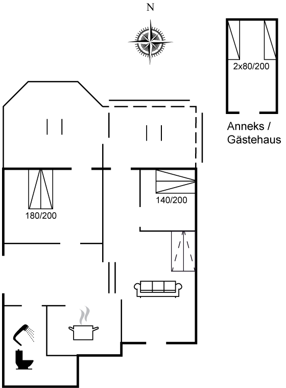 Vorschaubild von Ferienhaus KH07 in Klitmøller - Thy/Limfjord