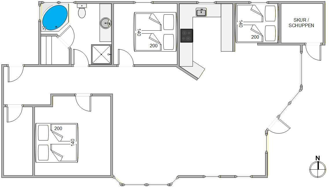 Vorschaubild von Ferienhaus KL34 in Haurvig - Årgab - Westjütland