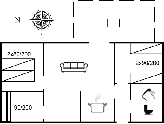 Vorschaubild von Ferienhaus KN95 in Dueodde - Bornholm