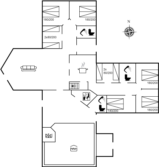 Vorschaubild von Ferienhaus LD96 in Nr. Lyngby - Løkken - Nordjütland