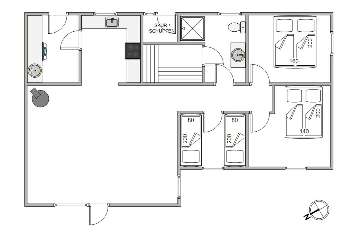 Vorschaubild von Ferienhaus MC05 in Houvig - Søndervig - Westjütland