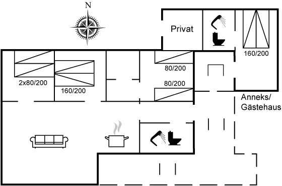 Vorschaubild von Ferienhaus NC58 in Lakolk - Rømø