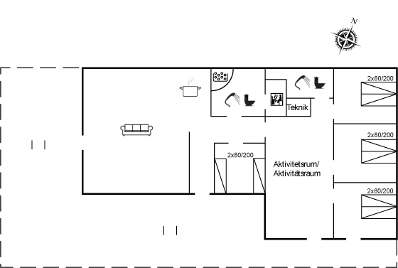 Vorschaubild von Ferienhaus RE13 in Kromose - Rømø