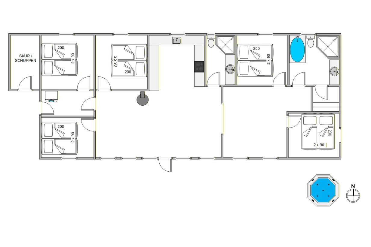 Vorschaubild von Ferienhaus RJ54 in Houstrup - Westjütland