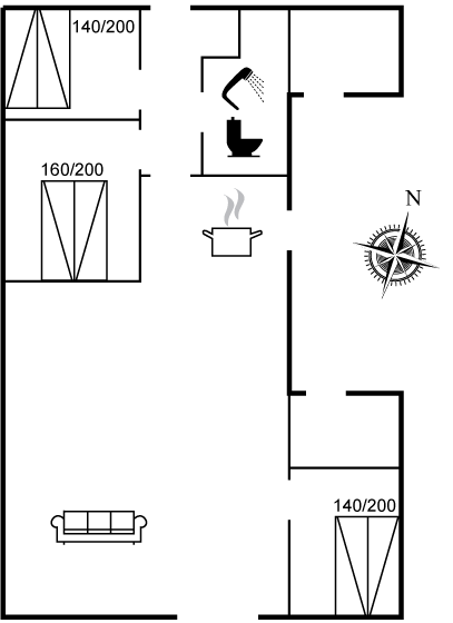 Vorschaubild von Ferienhaus SW27 in Saltum - Blokhus - Nordjütland