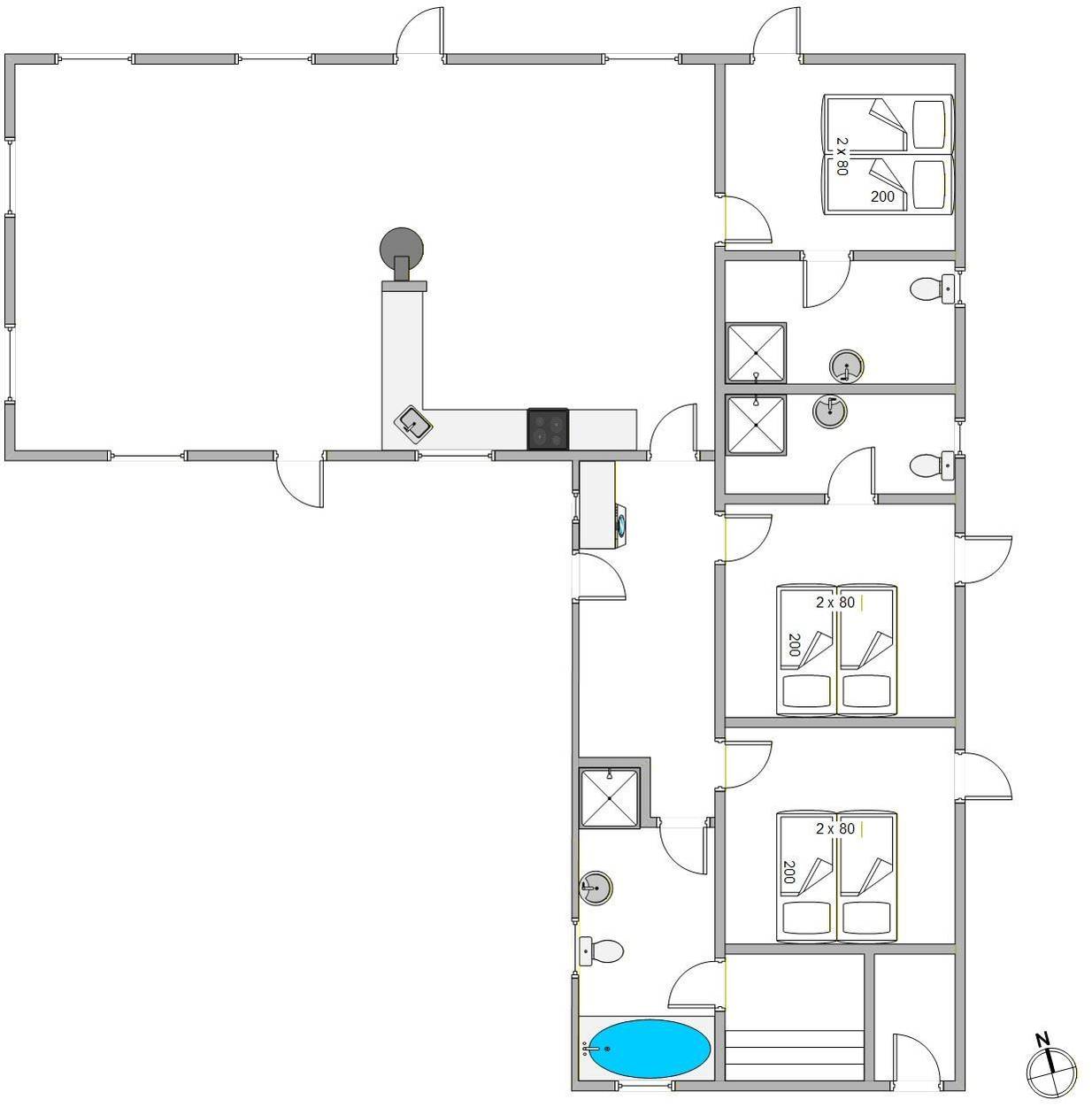 Vorschaubild von Ferienhaus TC70 in Bjerregård - Westjütland