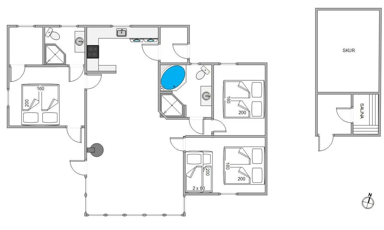 Vorschaubild von Ferienhaus UA74 in Bolilmark - Rømø