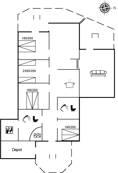 Vorschaubild von Ferienhaus UE75 in Saltum - Blokhus - Nordjütland