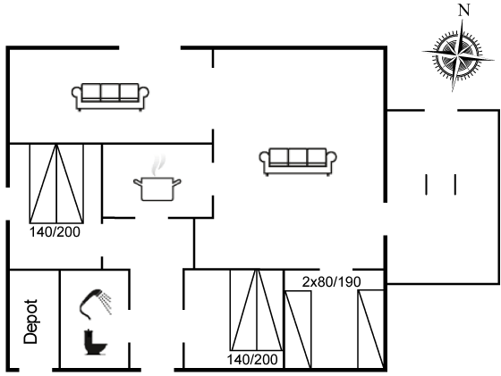 Vorschaubild von Ferienhaus UJ66 in Bjerregård - Westjütland