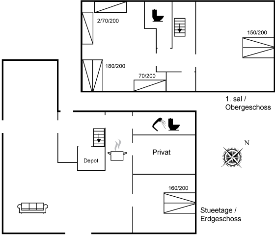 Vorschaubild von Ferienhaus UY96 in Lendrup - Thy/Limfjord