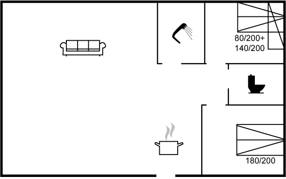 Vorschaubild von Ferienhaus VH98 in Nr. Lyngby - Løkken - Nordjütland