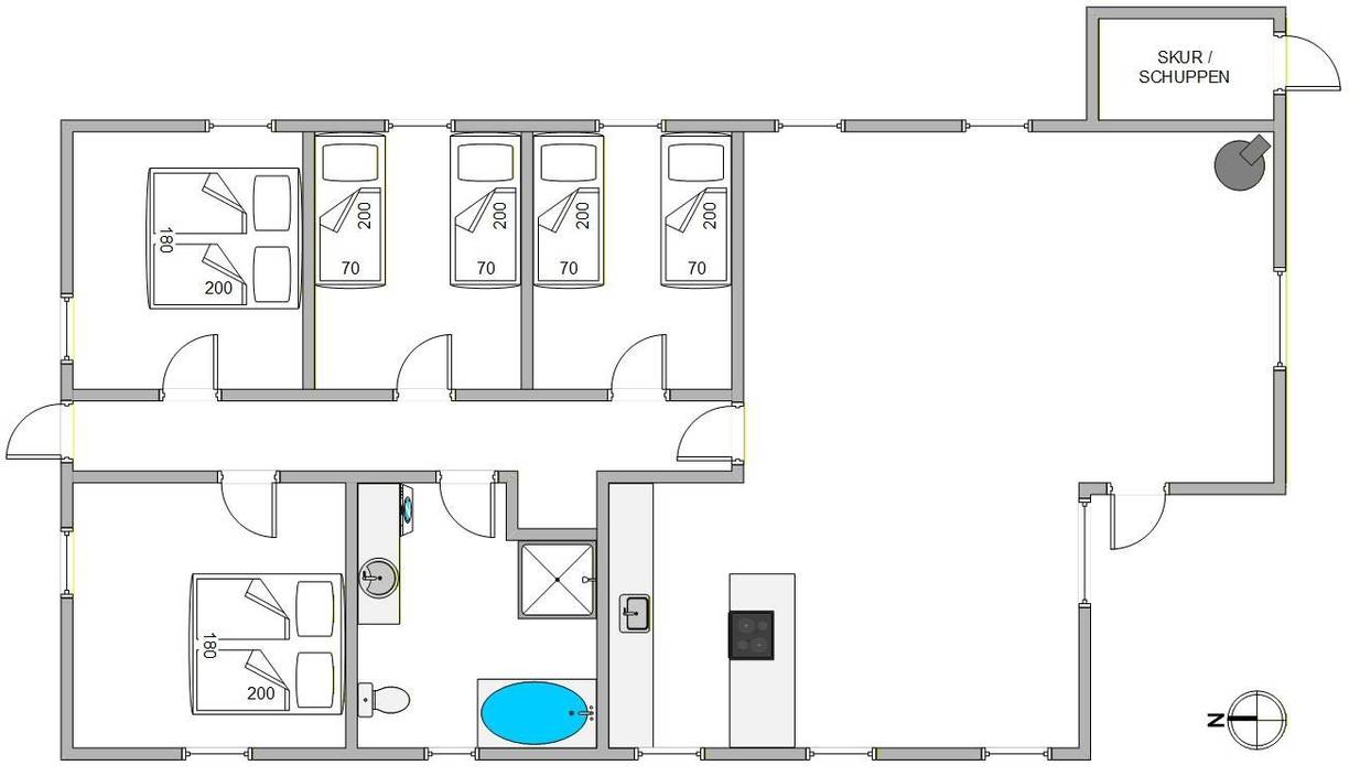 Vorschaubild von Ferienhaus VL64 in Bjerregård - Westjütland