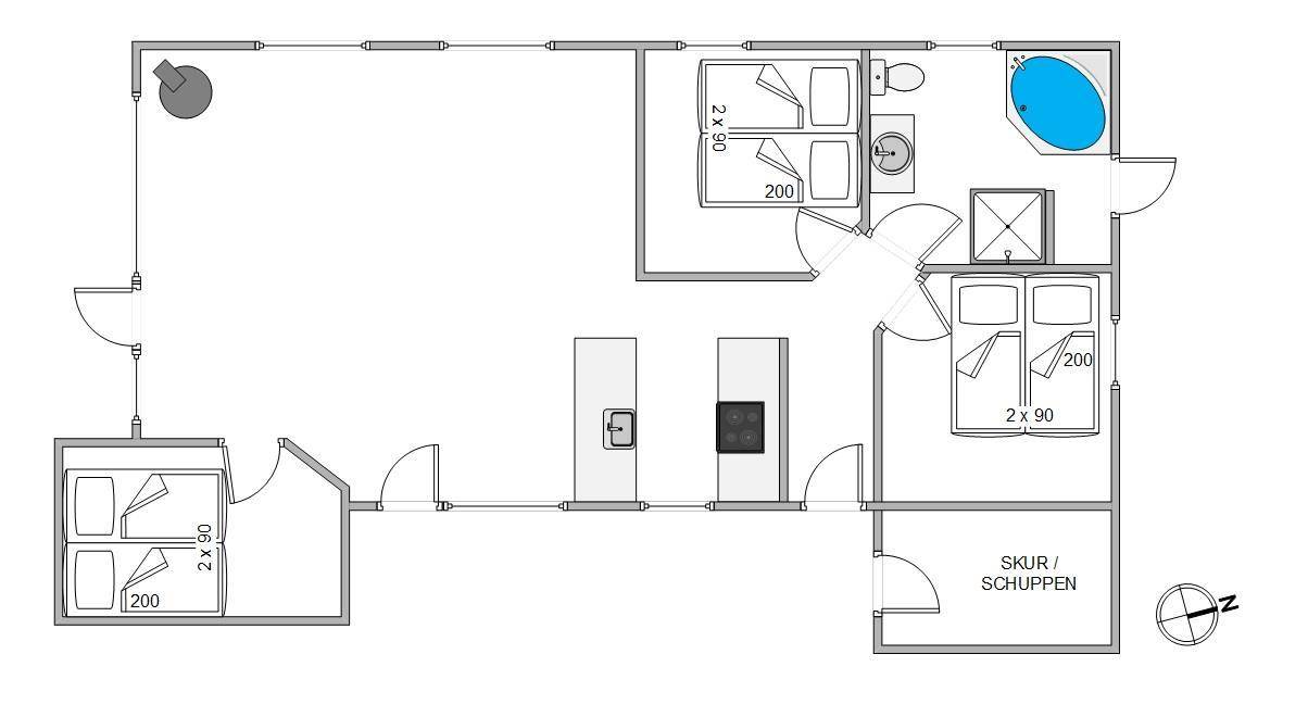Vorschaubild von Ferienhaus WB91 in Jegum - Westjütland