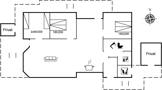 Vorschaubild von Ferienhaus WF90 in Klitmøller - Thy/Limfjord