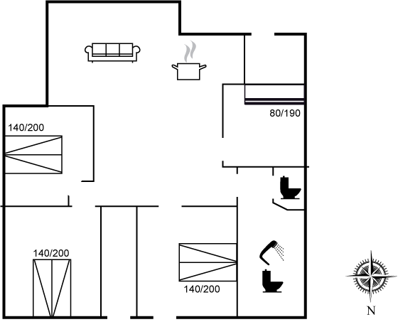 Vorschaubild von Ferienhaus WG82 in Øster Hurup - Nordjütland Ost