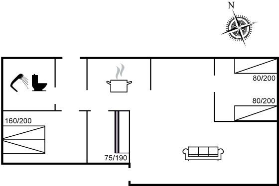 Vorschaubild von Ferienhaus WI80 in Bratten - Nordjütland Ost