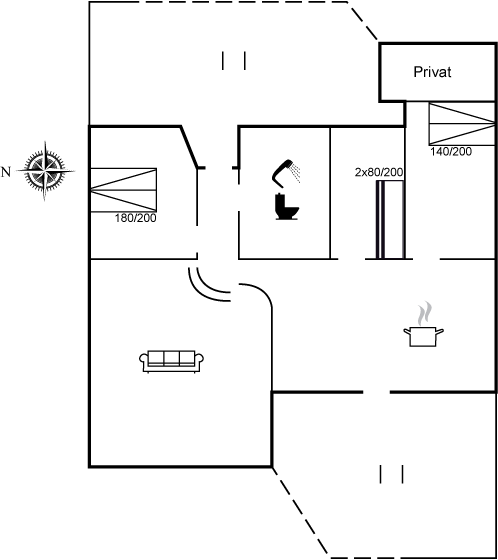 Vorschaubild von Ferienhaus XG82 in Saltum - Blokhus - Nordjütland