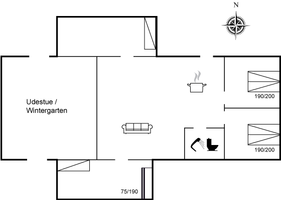Vorschaubild von Ferienhaus XH29 in Nr. Lyngby - Løkken - Nordjütland