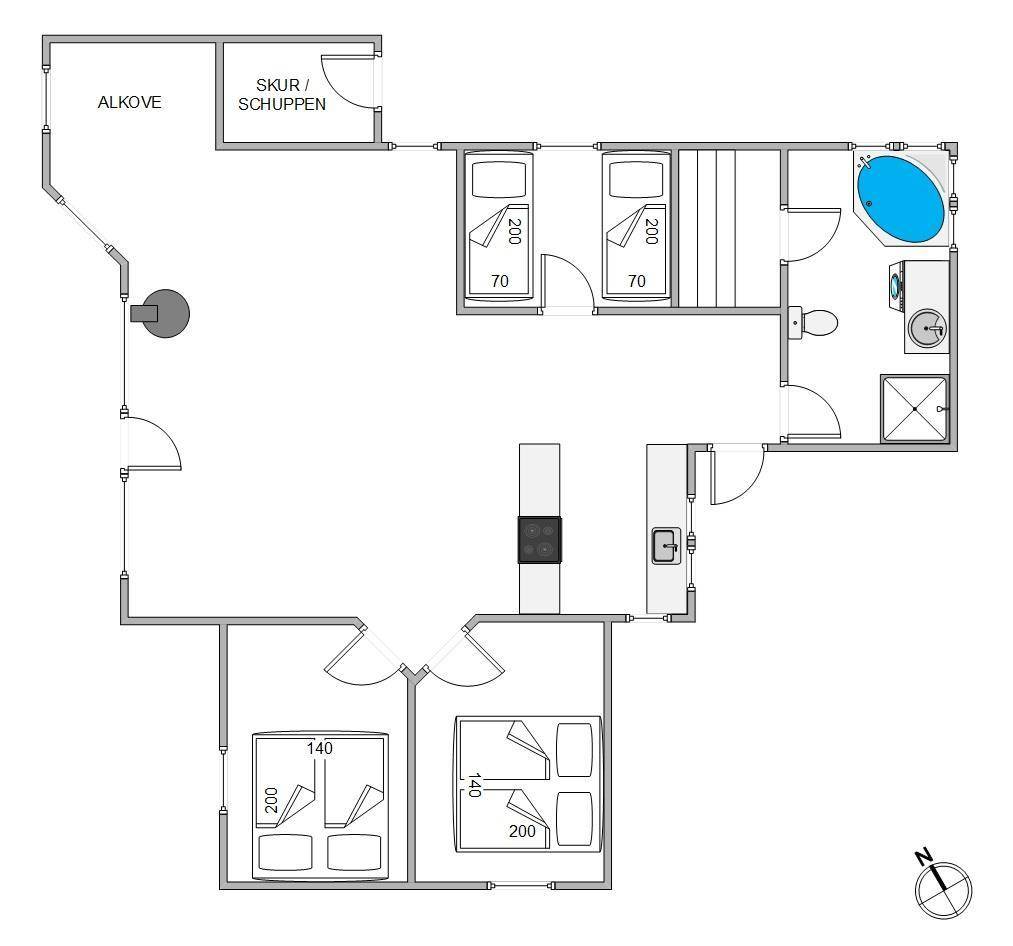 Vorschaubild von Ferienhaus XO15 in Kongsmark - Rømø