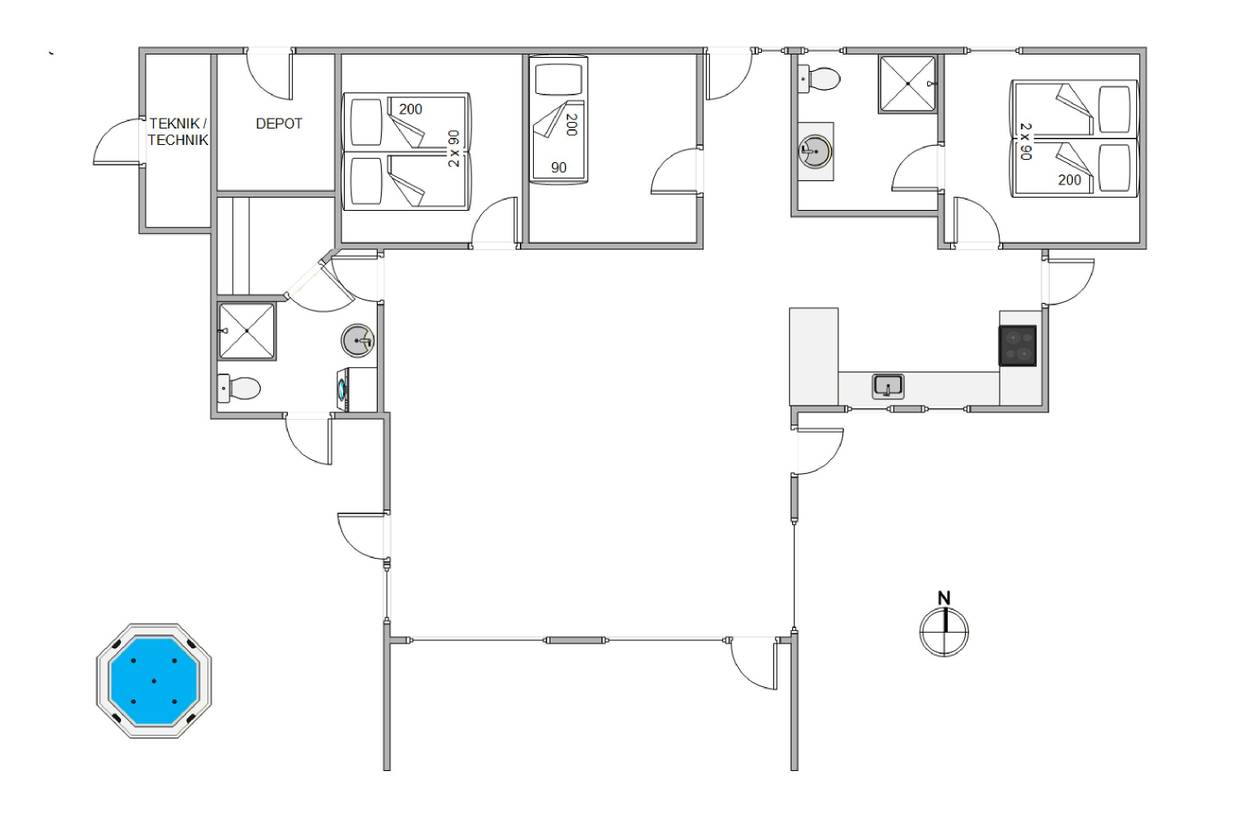 Vorschaubild von Ferienhaus XO78 in Blåvand - Westjütland