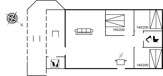 Vorschaubild von Ferienhaus XT52 in Grønhøj - Løkken - Nordjütland