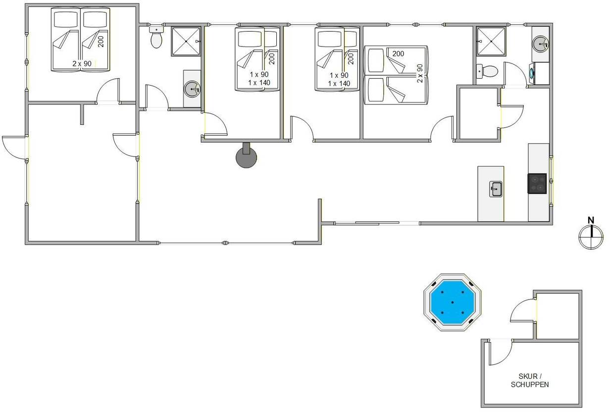 Vorschaubild von Ferienhaus XV60 in Bjerregård - Westjütland