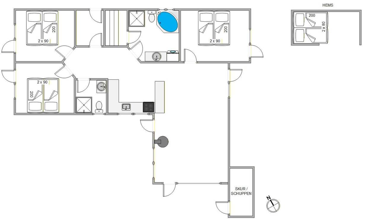 Vorschaubild von Ferienhaus XW27 in Bjerregård - Westjütland