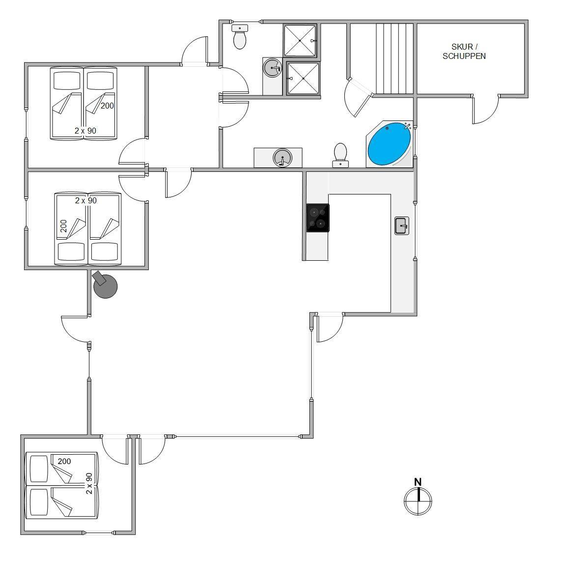 Vorschaubild von Ferienhaus XW75 in Henne Strand - Westjütland