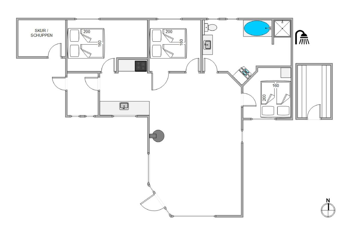 Vorschaubild von Ferienhaus YG25 in Houvig - Søndervig - Westjütland