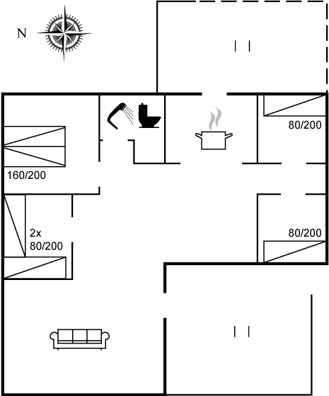 Vorschaubild von Ferienhaus YG74 in Saltum - Blokhus - Nordjütland