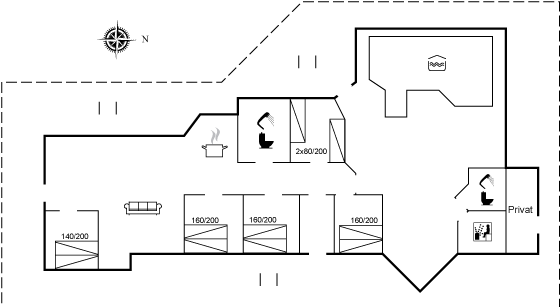 Vorschaubild von Ferienhaus YI97 in Nr. Rubjerg - Løkken - Nordjütland